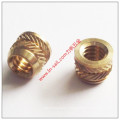 Ultrasonic and Heat Staking Brass Knurled Insert Nuts